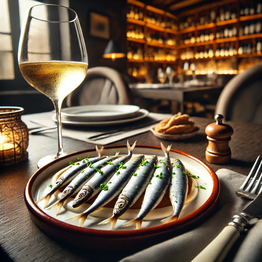 maridaje anchoas cantábrico